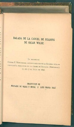 Balada de la cárcel de Reading
