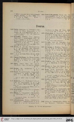 Diverse (Nr. 2563 - 2592)