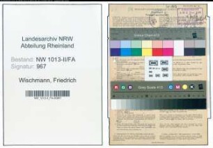 Entnazifizierung Friedrich Wischmann , geb. 08.05.1898 (Haendler)