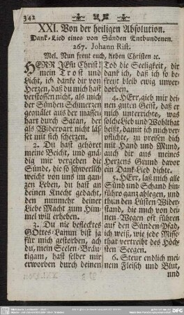 XXI. Von der heiligen Absolution