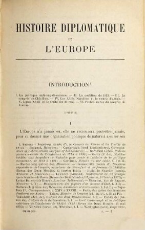 Histoire diplomatique de l'Europe, 1