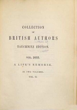 A life's remorse : a novel, 2