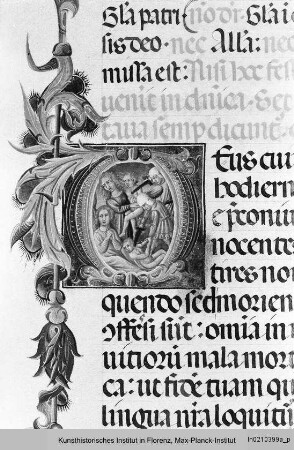 Missale Romanum : Textseite mit historisierter Initiale D: Bethlehemitischer Kindermord