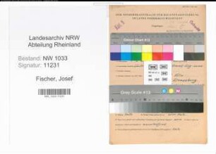 Entnazifizierung Josef Fischer , geb. 08.02.1904 (Polizeibeamter)