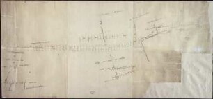 Grubenriss vom Hohenbirkner Stehenden und benachbarten Gängen, kolorierte Handzeichnung, um 1750
