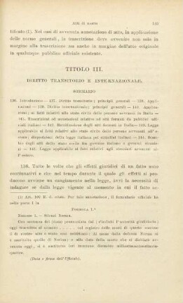 Titolo III. Diritto transitorio e internazionale
