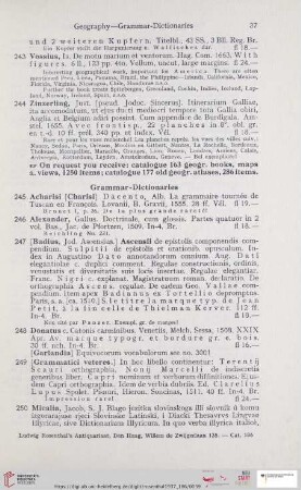 Grammar-Dictionaries (Nr. 245 - 252)