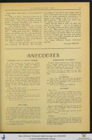 Anecdotes.
