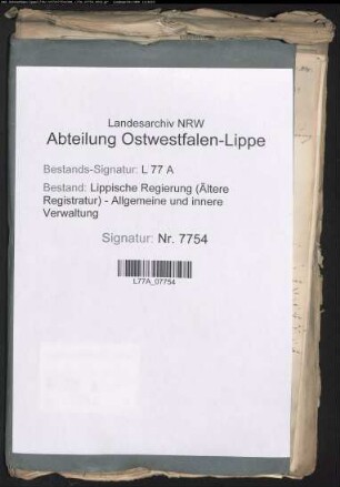 Maischsteuer aus dem Amt Varenholz, Vogtei Hohenhausen