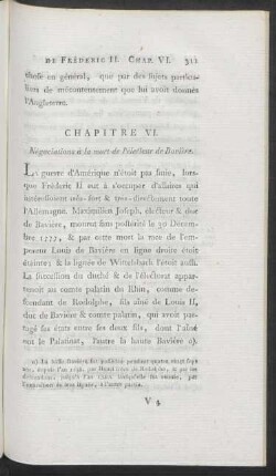 Chapitre VI. Négociations à la mort de l'électeur de Bavière