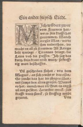 Ein ander hüpsch Liedt.