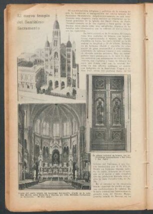 El nuevo templo del Santísimo Sacramento