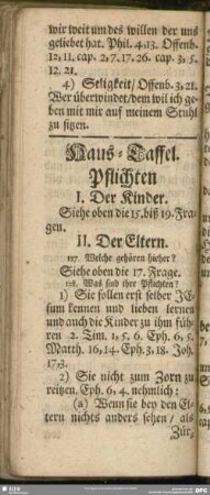 Haus-Taffel