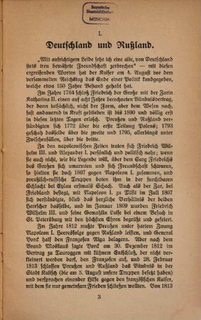Deutschland und die Mächte : eine kurze Darstellung unserer geschichtlichen Beziehungen zu den Mächten
