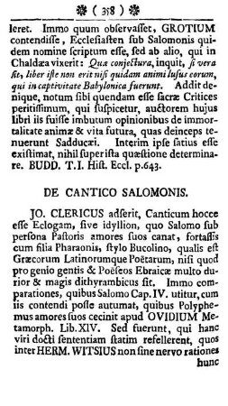 De Cantico Salomonis.