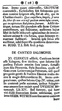 De Cantico Salomonis.