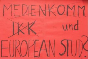 "Medienkomm. IKK [Interkulturelle Kommunikation] und European Stud?"