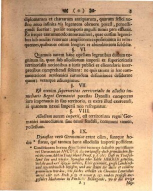 Frider. Ernesti Bvrggravii De Kirchberg Comitis In Sayn Et Wittgenstein Commentatio Ivris Pvblici De Svperioritate Territoriali In Allodiis Imperii