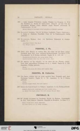 Prestel, M. Catharina (Nr. 298-299)