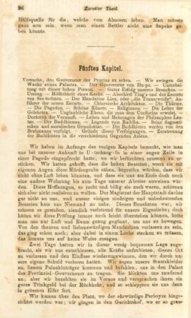 Fünftes Kapitel. Versuche, den Gouverneur der Provinz zu sehen ...