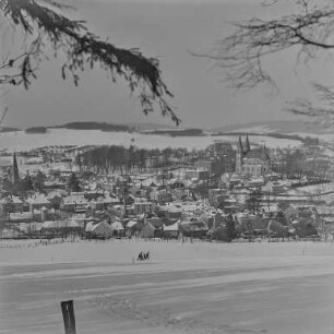 Schirgiswalde im Winter : Schirgiswalde. Ortsansicht. Winteraufnahme