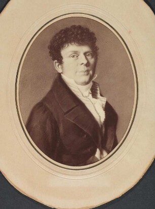 Porträt Friedrich Mosengeil : Foto-/Bildersammlung Stenografische Sammlung. Porträt Friedrich Mosengeil. Öl (um 1800). Dresden: SLUB P a 0281