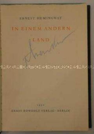 In einem andern Land