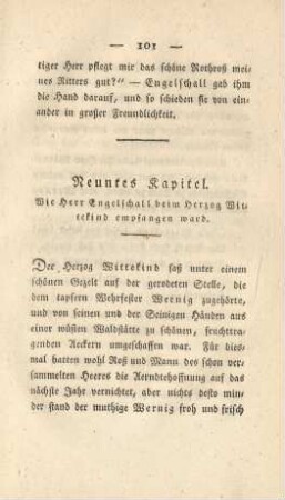 Neuntes Kapitel. Wie Herr Engelschall beim Herzog Wittekind enpfangen ward