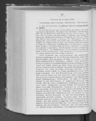 Sitzung am 6. März 1906.
