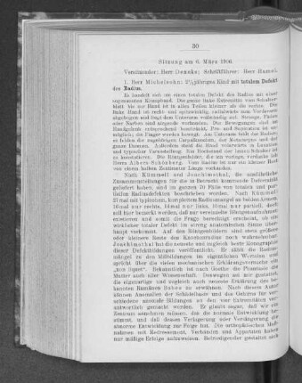Sitzung am 6. März 1906.