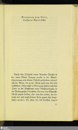 Katharina von Bora, Luthers Eheliebste