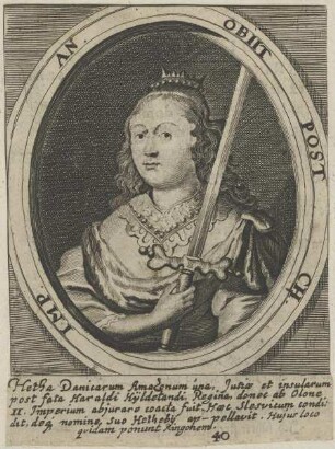 Bildnis von Hetha, Königin der Dänen