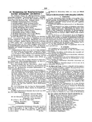 12. Versammlung des Redakteurverbandes deutscher pädagogischer Zeitschriften