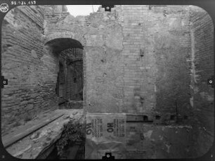 Bad Muskau. Ruine des Neuen Schloßes. Innenansicht