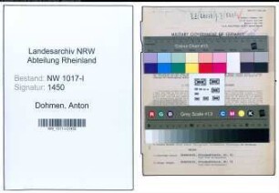 Entnazifizierung Anton Dohmen , geb. 29.03.1902 (Technischer Angestellter)