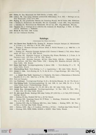Kataloge (Nr. 2105-2129)