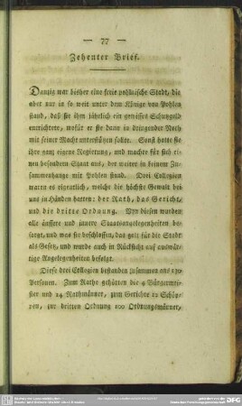 Zehenter Brief