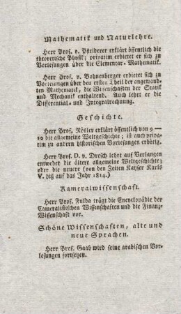 Schöne Wissenschaften, alte und neue Sprachen