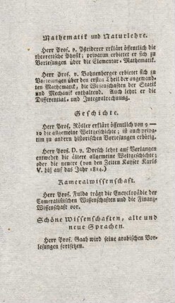 Schöne Wissenschaften, alte und neue Sprachen