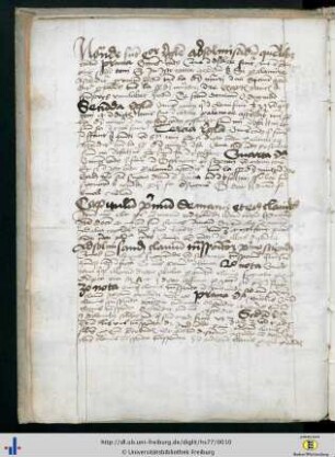(3v - 4v) Capitulum primum de manu et eius clavibus.