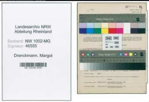Entnazifizierung Margot Drenckmann , geb. 19.09.1909 (Sekretaerin)