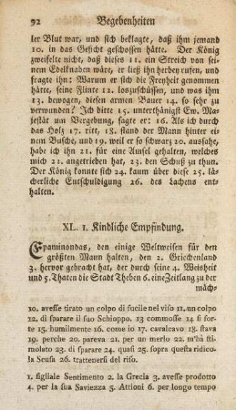 XL. 1. Kindliche Empfindung
