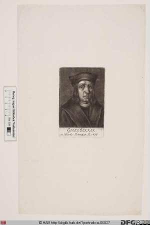 Bildnis Georg I Dörrer (Derrer) (von der Untern Bürg)