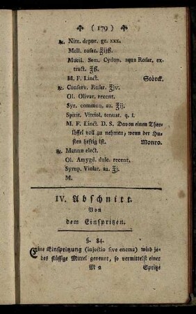 IV. Abschnitt.