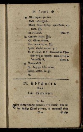 IV. Abschnitt.
