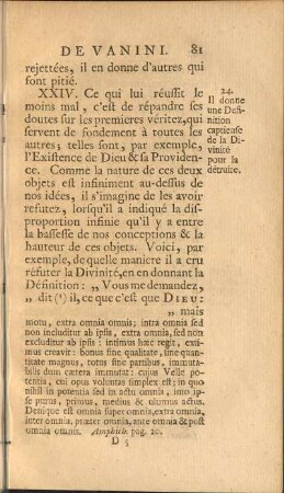 24. Il donne une Desinition capieuse de la Divinité pour la détruire.
