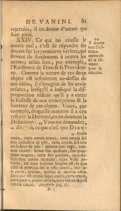 24. Il donne une Desinition capieuse de la Divinité pour la détruire.