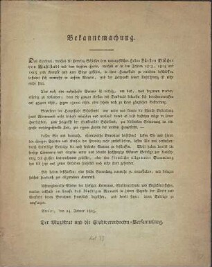 Bekanntmachung