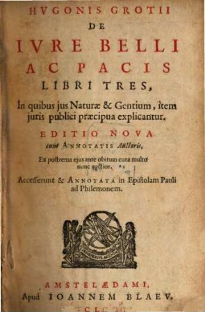 De iure belli et pacis