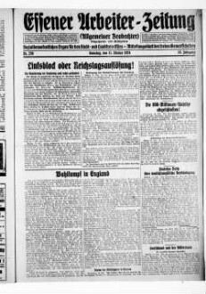 Essener Arbeiter-Zeitung. 1919-1926